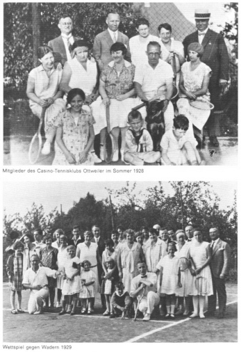 Mitglieder des Casinoclubs Ottweiler im Jahre 1928